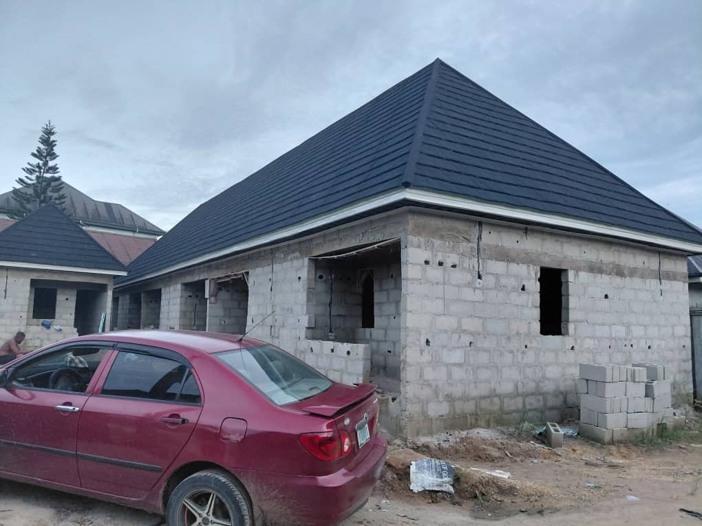 Stone coated roofing tiles project