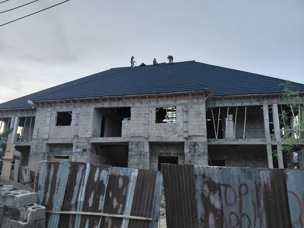 Stone coated roofing tiles project