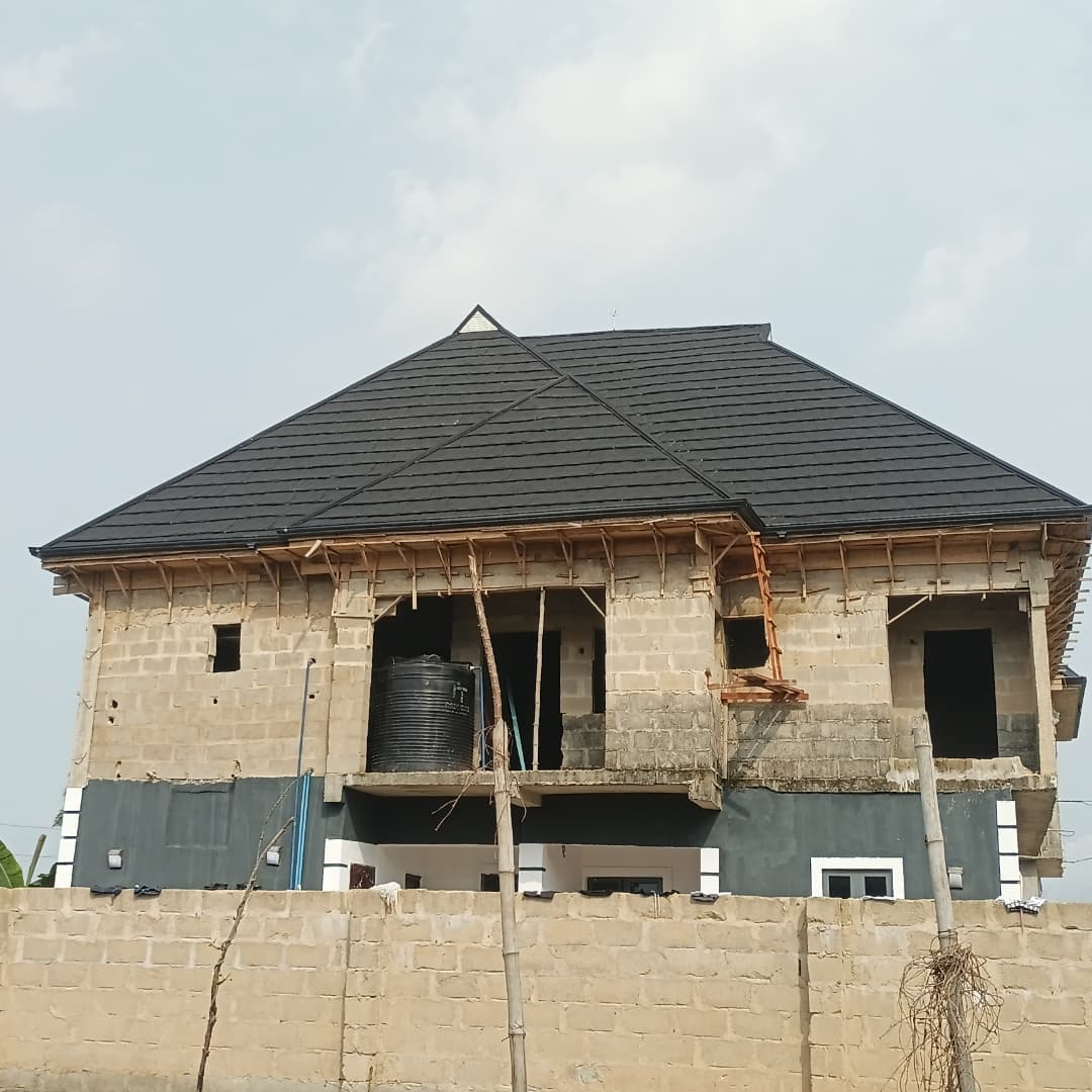 Stone coated roofing project front view