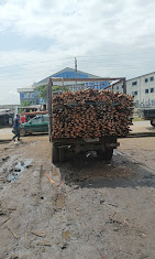 Wood materials delivered at the project site